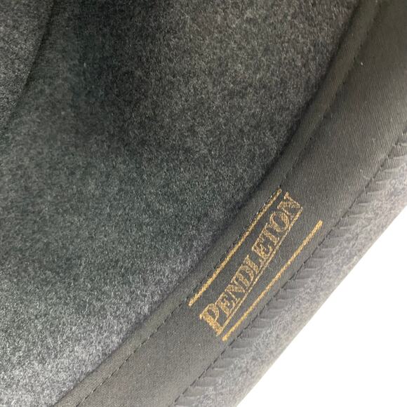 Pendleton 100% Pure Virgin Wool Mens Gray Brown Fedora Western Indiana Jones - Picture 10 of 10